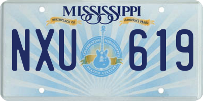 MS license plate NXU619