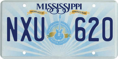MS license plate NXU620