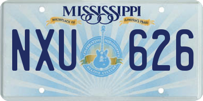 MS license plate NXU626