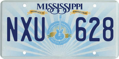 MS license plate NXU628