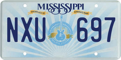 MS license plate NXU697