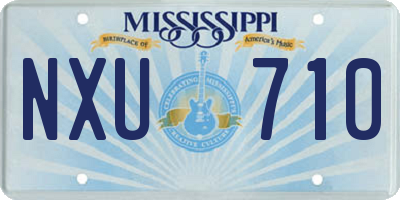 MS license plate NXU710