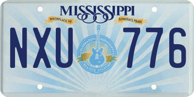 MS license plate NXU776