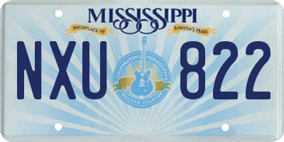 MS license plate NXU822