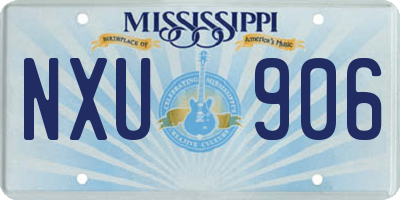 MS license plate NXU906