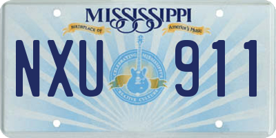 MS license plate NXU911