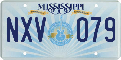 MS license plate NXV079
