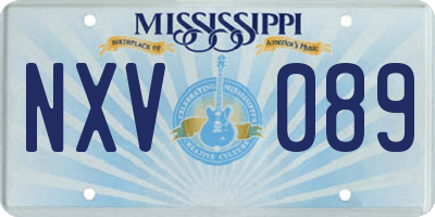 MS license plate NXV089
