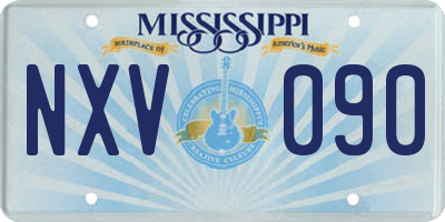 MS license plate NXV090