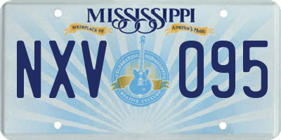MS license plate NXV095