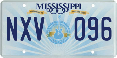 MS license plate NXV096