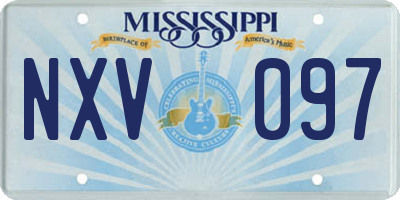 MS license plate NXV097