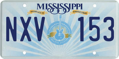 MS license plate NXV153