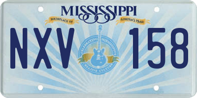 MS license plate NXV158