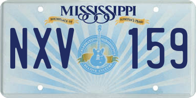 MS license plate NXV159