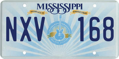MS license plate NXV168
