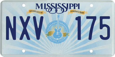 MS license plate NXV175