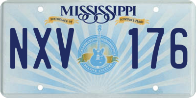 MS license plate NXV176