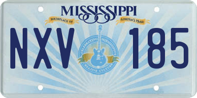 MS license plate NXV185