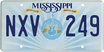 MS license plate NXV249