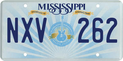 MS license plate NXV262