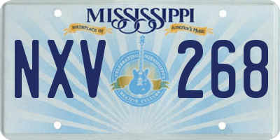 MS license plate NXV268