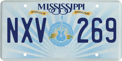 MS license plate NXV269