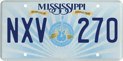 MS license plate NXV270