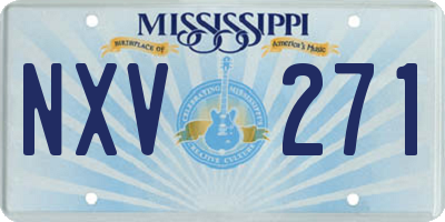 MS license plate NXV271