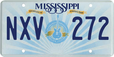 MS license plate NXV272