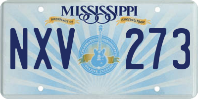 MS license plate NXV273