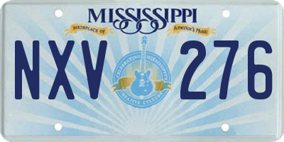MS license plate NXV276