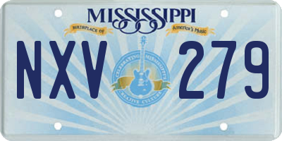 MS license plate NXV279