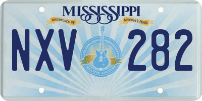 MS license plate NXV282