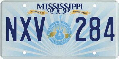 MS license plate NXV284