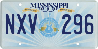 MS license plate NXV296