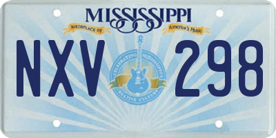 MS license plate NXV298