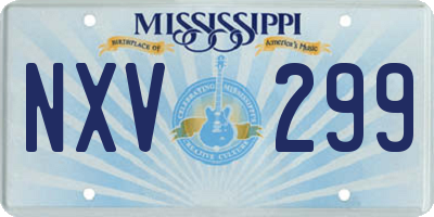 MS license plate NXV299