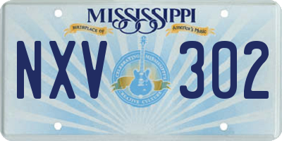 MS license plate NXV302