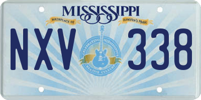 MS license plate NXV338