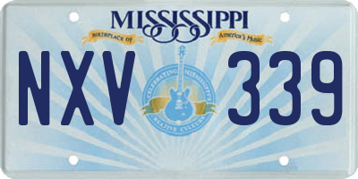 MS license plate NXV339
