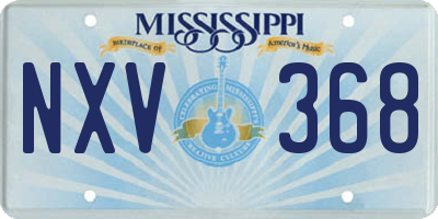MS license plate NXV368