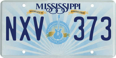 MS license plate NXV373