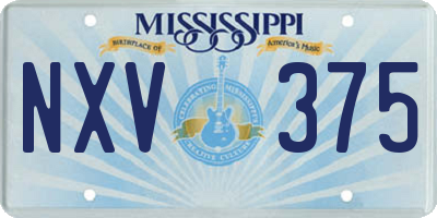 MS license plate NXV375