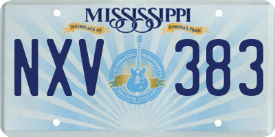 MS license plate NXV383