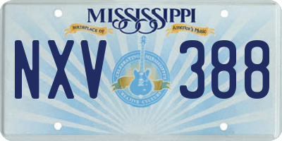 MS license plate NXV388