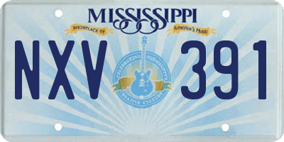 MS license plate NXV391