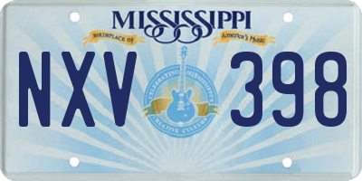 MS license plate NXV398