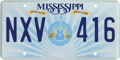 MS license plate NXV416