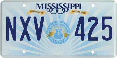 MS license plate NXV425